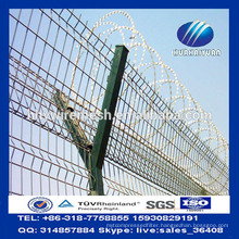 Y Post Airport Security Fence Military Concertina Razor Barbed Wire Welded Mesh Fencing